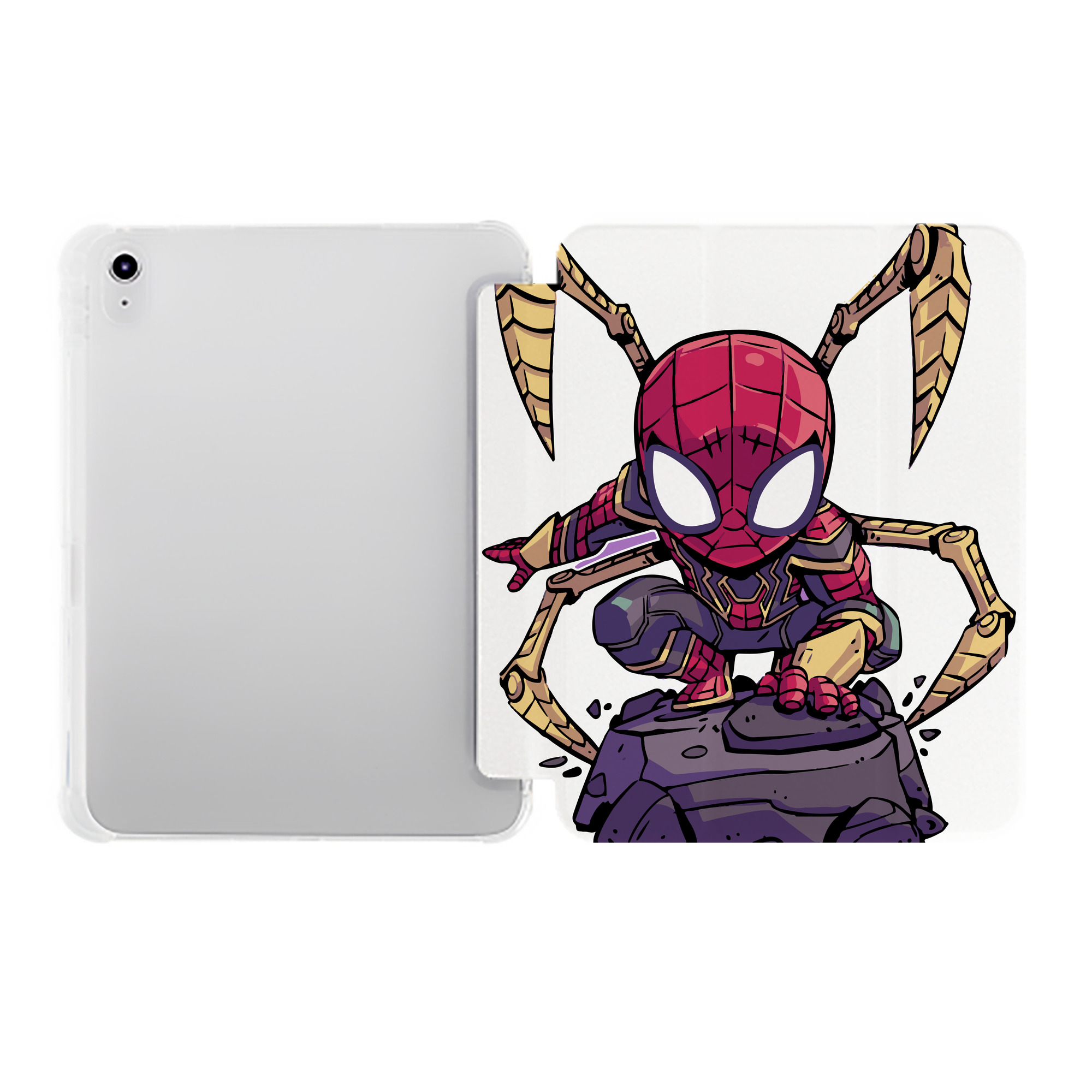 （画像用） アベンジャーズ The Avengers IPad ケース ペン収納付き 三つ折りスタンド PUレザー×シリコン 対応機種9.5/10.5/10.9インチ